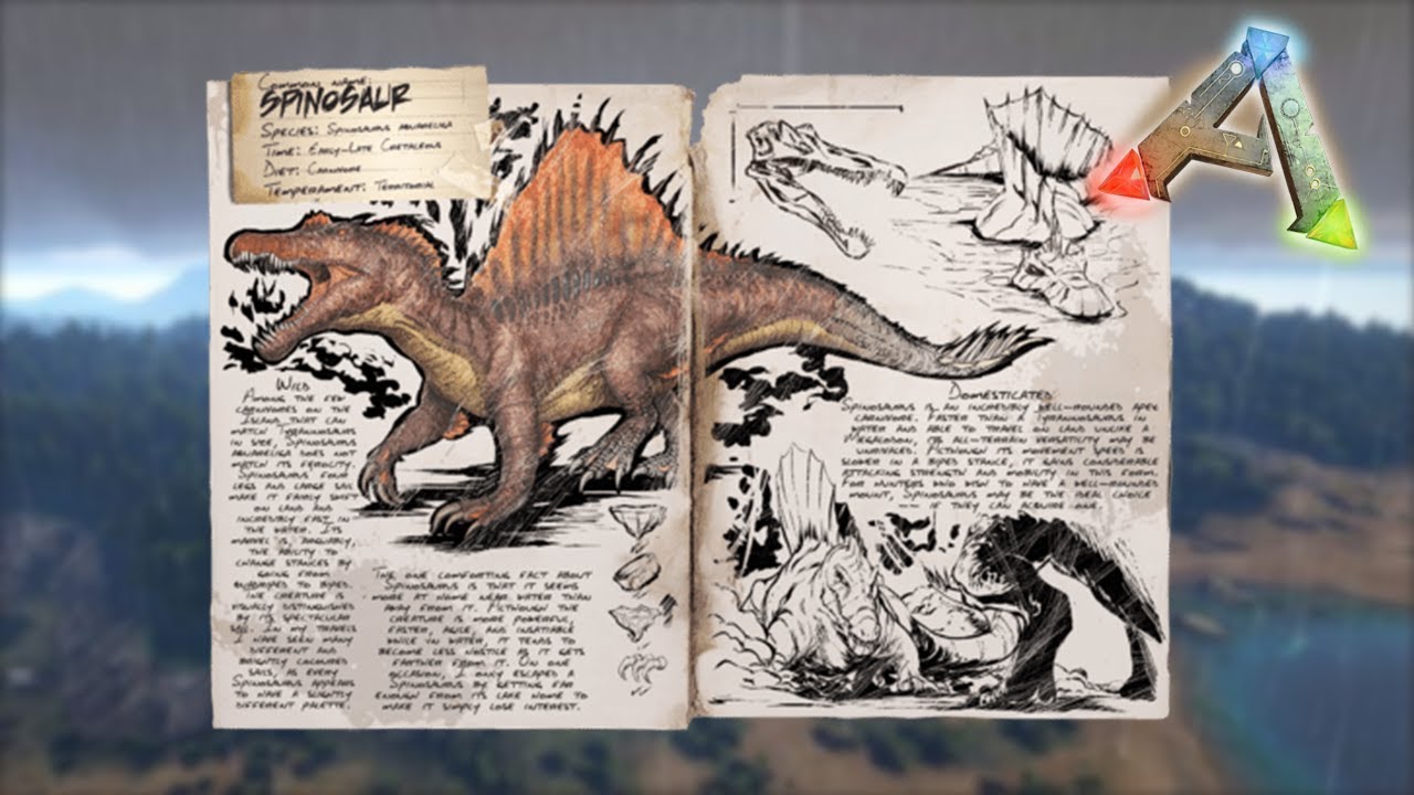 TUDO SOBRE o SPINOSAURUS!!! ARK Survival Evolved YouTube
