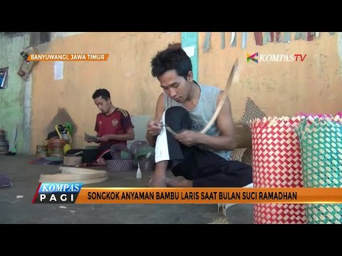 Songkok Anyaman Bambu  Laris Saat Bulan Ramadhan  Doovi