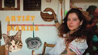 august artist diaries - thrifting and making