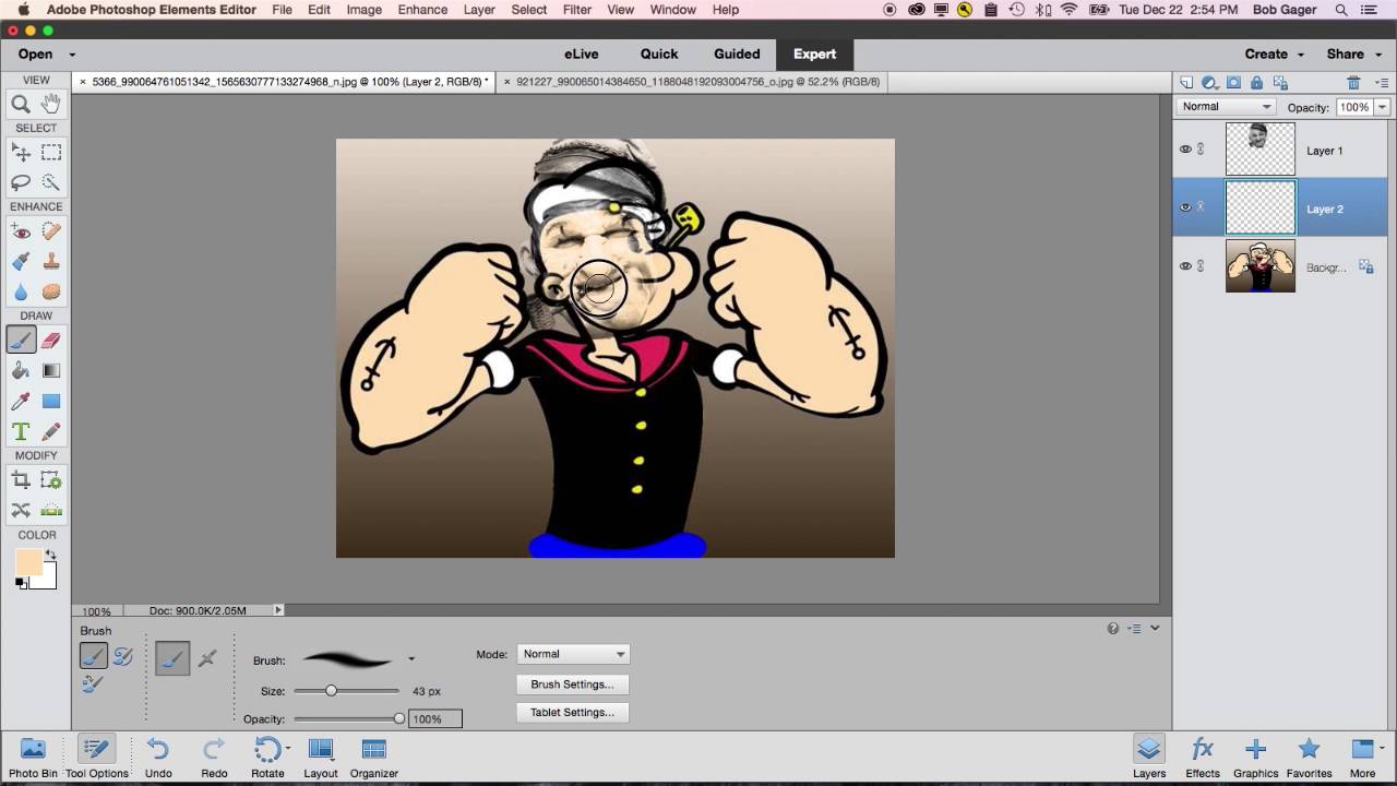 Matching Faces to Cartoon Backgrounds with Photoshop Elements - YouTube