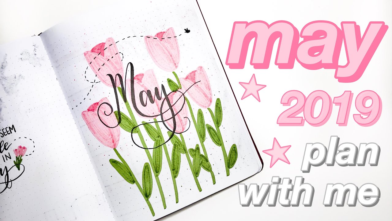 PLAN WITH ME | MAY 2019 BULLET JOURNAL SETUP - YouTube