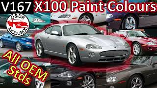 Jaguar XK8/XKR: Colour Codes. Guide to all Factory Paint Colours. Car photos (1996-2005) V167 X100.
