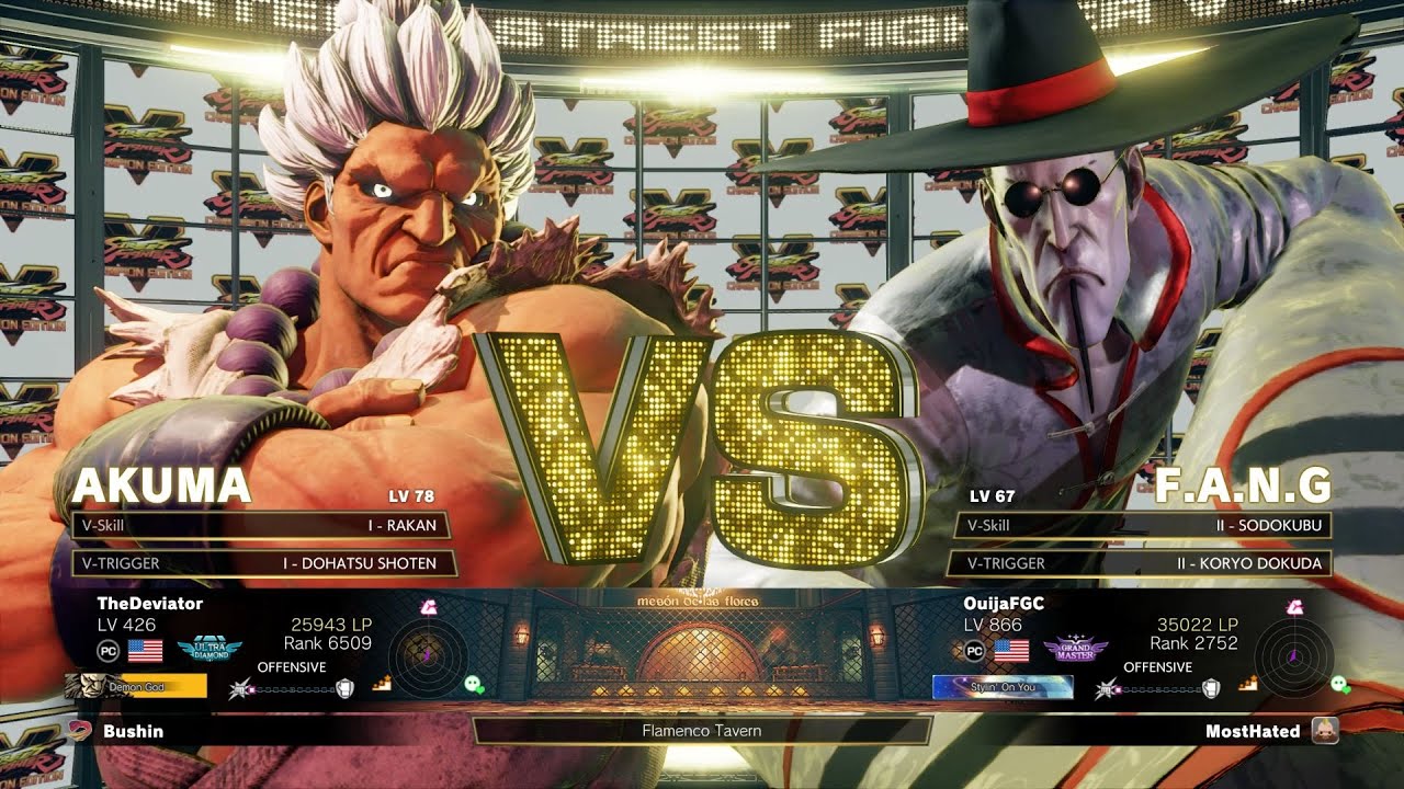 TheDeviator (Akuma) Vs OuijaFGC (F.A.N.G.) - Reverse Perfect