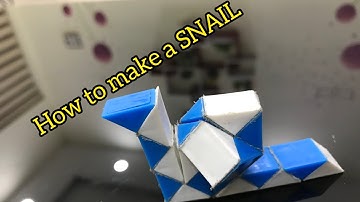 Snake cube | how to make a SNAIL
