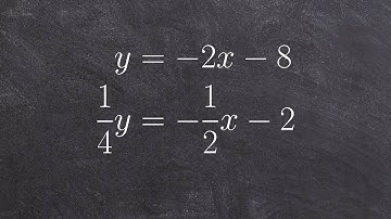 How to determine if a system has infinite many solutions by graphing