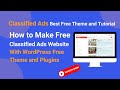 How to make a listing directory and classified ads website with wordpress  free theme and elementor