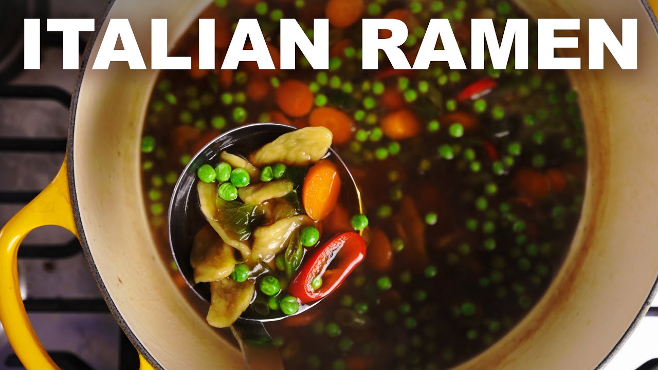 Ramen orecchiette easy homemade alkaline noodle soup