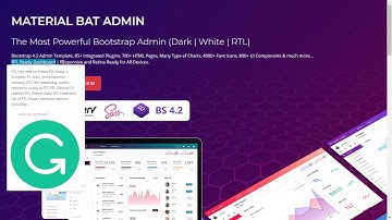 Material intro Dashboard 1 - Botstrap Admin Dashboard Template