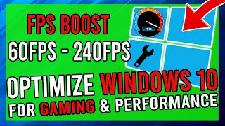 How To Optimize Windows 10 for GAMING &amp; Performance(Working 2023!) Increase FPS and Reduce Lag!