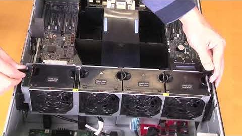 Lenovo ThinkSystem ST650 V2 installing a fan and fan cage