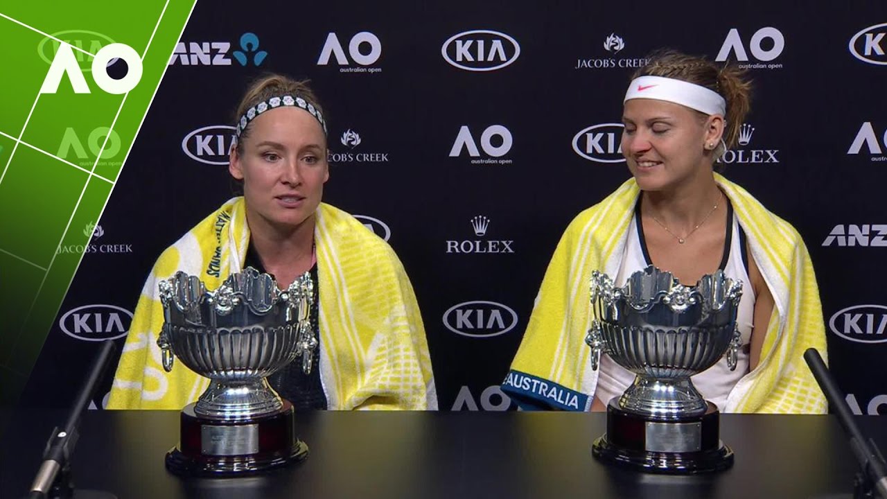 Safarova/Mattek-Sands press conference (Final) | Australian Open 2017 tenniswarehouse