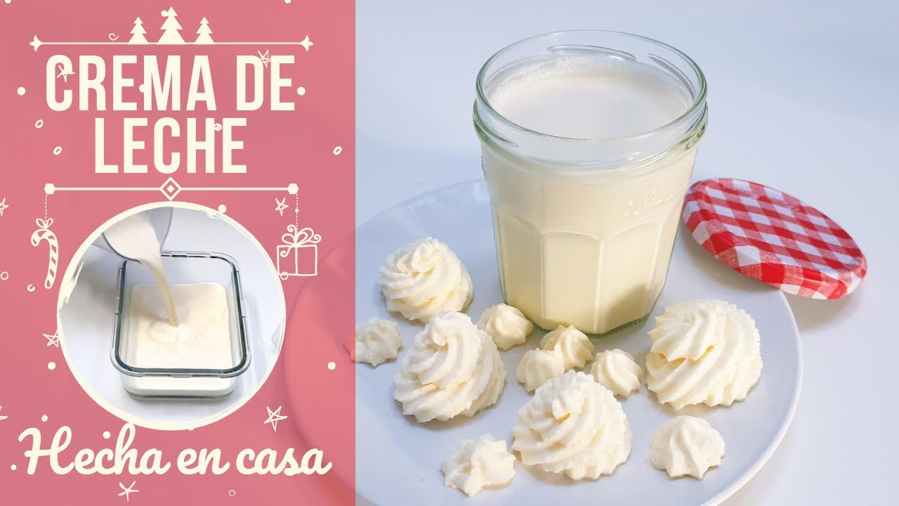 Como preparar NATA PARA MONTAR o CREMA DE LECHE, Crema para batir, Solo 2  ingredientes