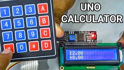 Arduino UNO Calculator Using  4x4 Keypad and i2C LCD | Arduino Project | How To