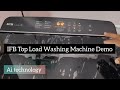 Ifb 7Kg Top Load Washing Machine Full Demo|IFB TL701EP1| How to use ifb top load washing machine