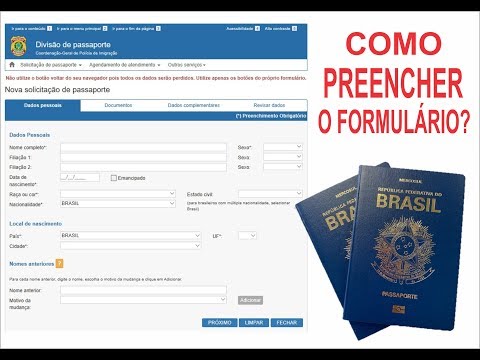 Vídeo: Como Preencher Um Pedido De Passaporte