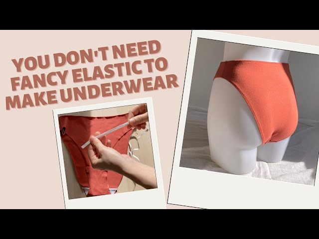 How to sew underwear with braided elastic. You don't need fancy elastic!  Lingerie Sewing tutorial. 