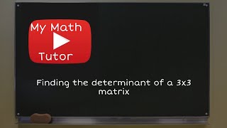 ALEKS | Finding the determinant of a 3x3 matrix