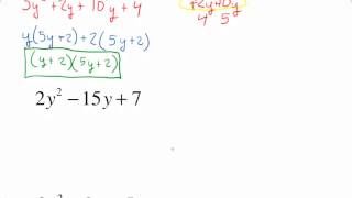 AC Method for factoring trinomials