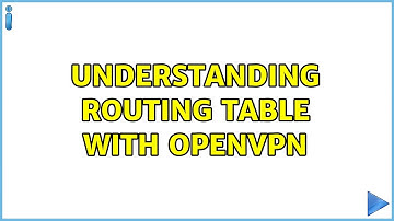 Understanding Routing Table with OpenVPN