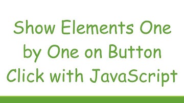 Show Elements One by One on Button Click with JavaScript