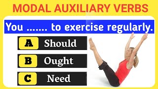 Modal Auxiliary Verbs Quiz. Can You Score 12 Out Of 12. English Grammar Quiz For All Exams.