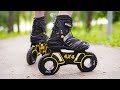 Handmade insane hubless roller skates