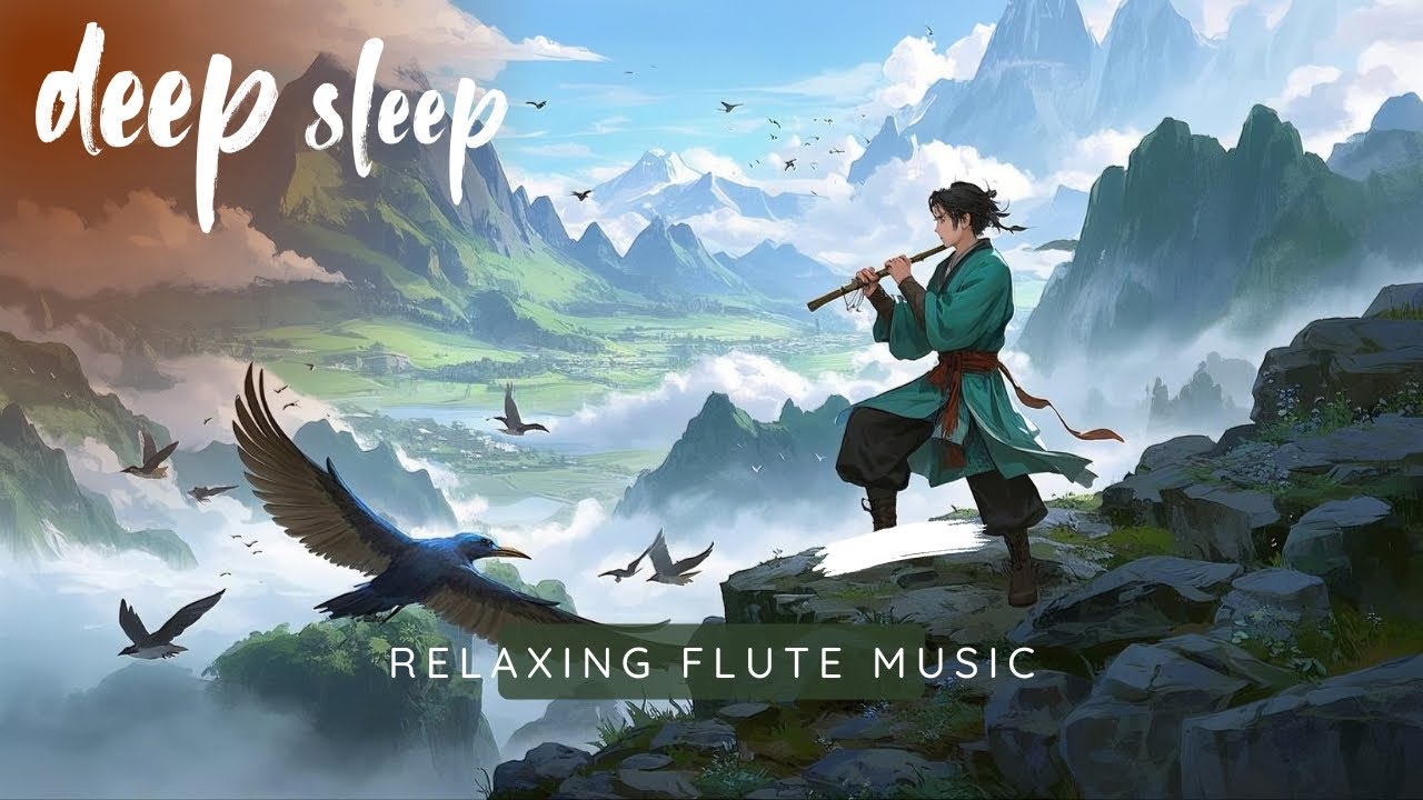 Relaxing Bamboo Flute with Birds 🍀 Deep Healing Music for Sleep ...