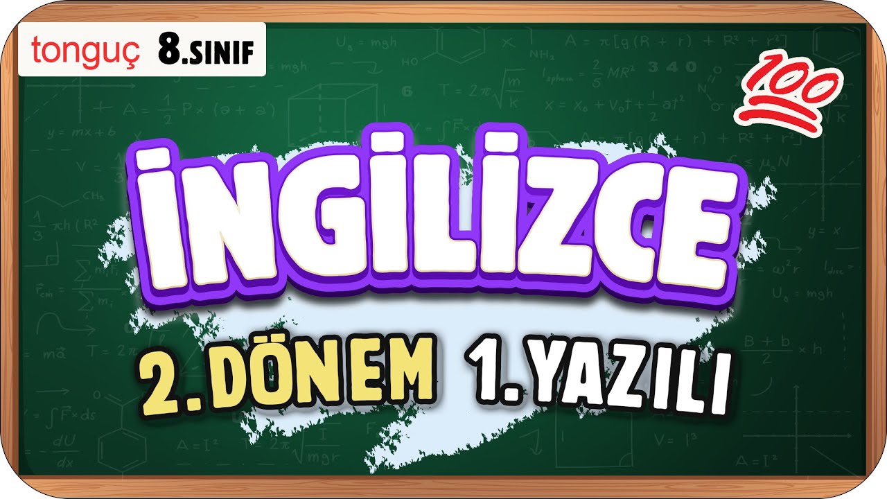 8.Sınıf İngilizce 2.Dönem 1.Yazılıya Hazırlık 📑 #2025