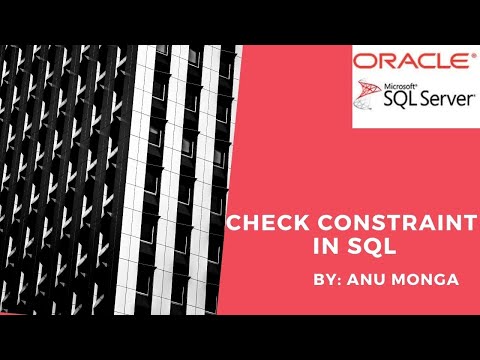 Check Constraint in SQL in Hindi || By : Anu Monga