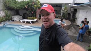 Checking out a Pool House Rental for Melanie's Birthday