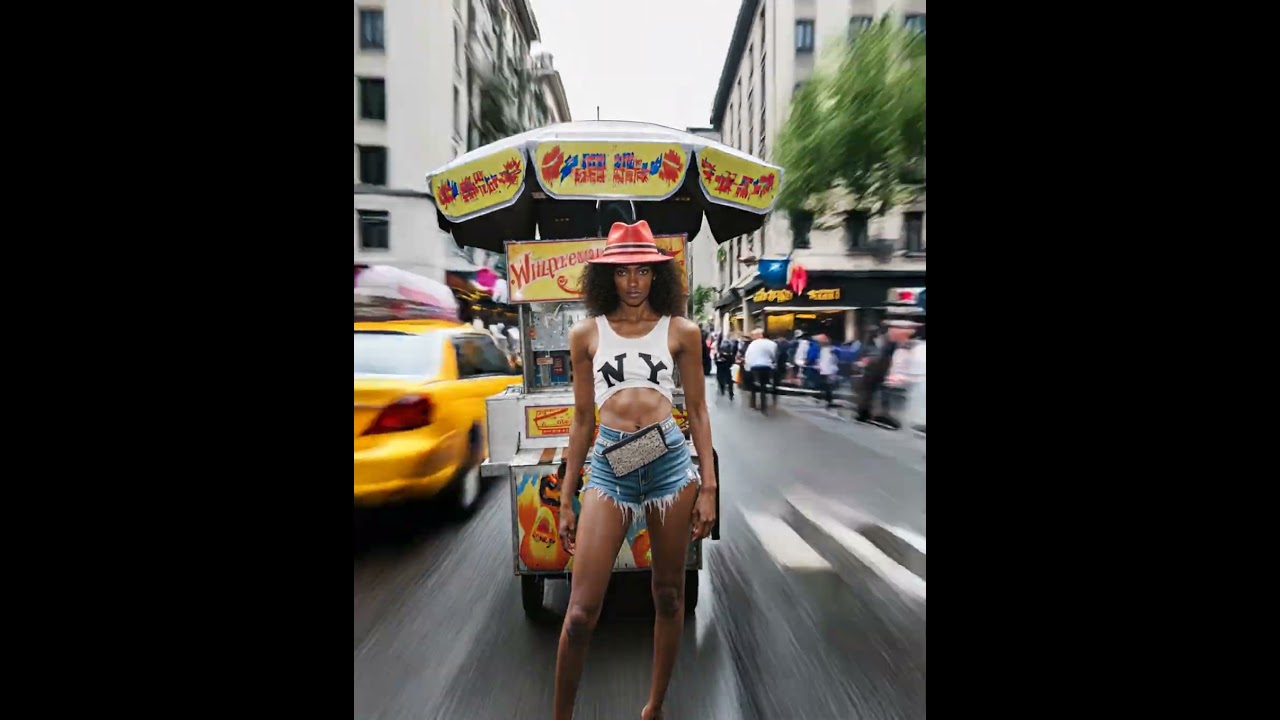 AI-Generated Video — Fixed Camera | Stylish Woman in Minimalist Fashion