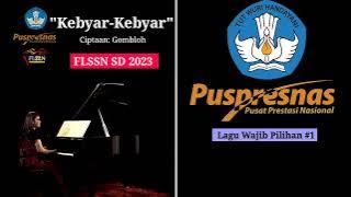 FLS2N 2023 - Karaoke KEBYAR-KEBYAR Instrumen Lagu wajib Pilihan 1 - Mas Guru