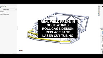 Real Weld Profiles in Solidworks, for laser cut Roll Cage how-two