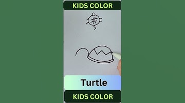 Art an easy Turtle #turetle #shorts #aquaticart