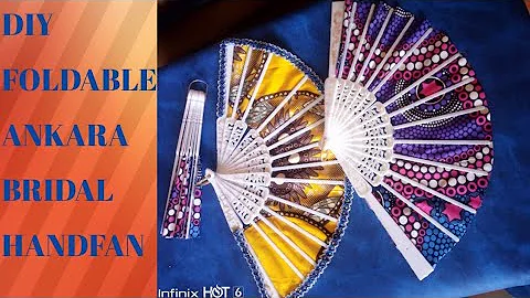 How to Make Ankara handfan//Diy bridal Ankara handfan.