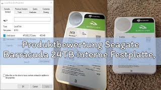 Produktbewertung Seagate Barracuda 24TB interne Festplatte, 7200 U/Min, 512MB Cache, SATA 6Gb/s, 3.5