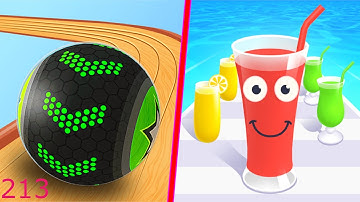 Going Balls Vs Juice Run - Android iOS Gameplay Walkthrough - Mobile Games - 213