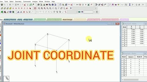 STAAD PRO HINDI TUTORIAL FOR BEGINNERS: CREAT NODE  &JOINT COORDINATES METHOD step by step