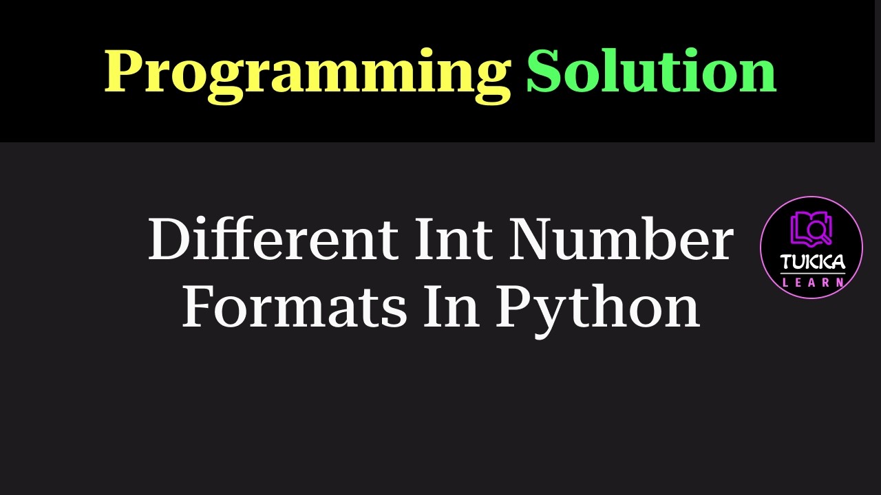 Python Program to Check Output of Different Number Formats ...