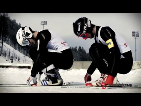 First-ever tandem ski jump - World record