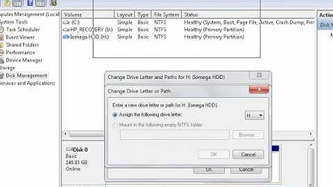 How to change drive letter assignments in Windows 7, Vista, and XP