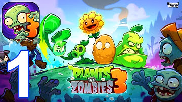 Plants vs Zombies 3 - Gameplay Walkthrough Part 1 Tutorial Day 1 Completed (iOS, Android)