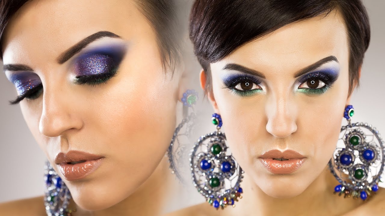 TRUCCO SERA OCCASIONI SPECIALI Glitter Smokey Eyes Makeup Tutorial