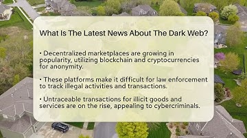 What Is The Latest News About The Dark Web? - SecurityFirstCorp.com