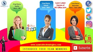 How to Make Team Members Introduction with Special Effects & Colorful background in MS-PowerPoint screenshot 3