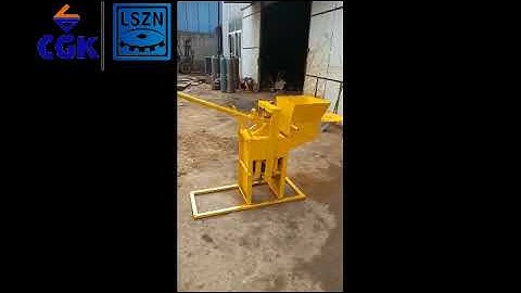 CGK 2-40 Manual Interlocking bricks clay mud brick making machine