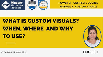 custom visuals in power bi | when to use | how to use | where to use | module #3 #powerbi #custom