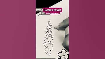 Drawing pattern Stwist | quickies #zentangle  #tangletime  #aryntheimperfect #abstractart