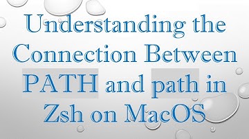 Understanding the Connection Between PATH and path in Zsh on MacOS