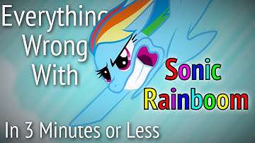 (Parody) Everything Wrong With Sonic Rainboom in 3 Minutes or Less